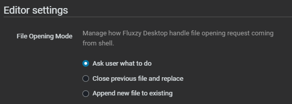 file open mode choice in settings