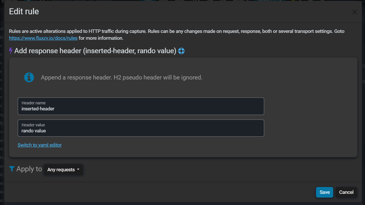 Append a response header