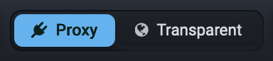 Fluxzy capture mode selector: Proxy vs Transparent