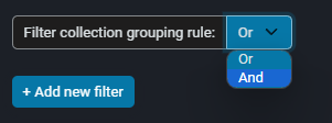 Change logical operator for filter collection
