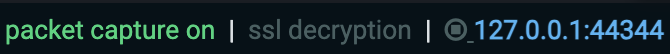 status bar to view enabled rule