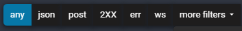 toolbar quick filtering